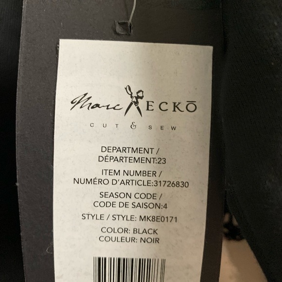 SZ NWT Marc ECKO Cut & Sew Henley tshirt - Picture 4 of 6